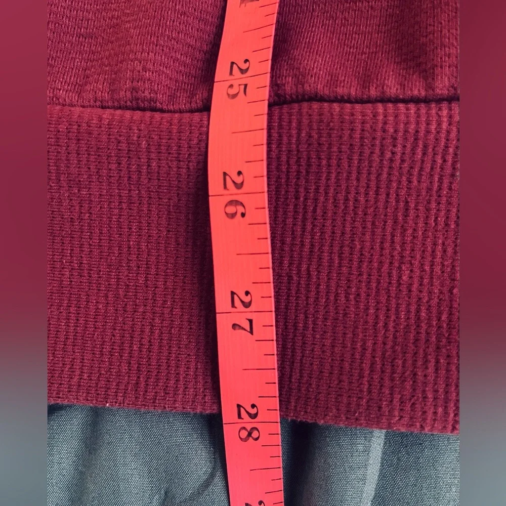 EFAN Women's Wine Color Oversized Full Zip Up Midweight Sweatshirt. Size: XL. - Picture 8 of 8